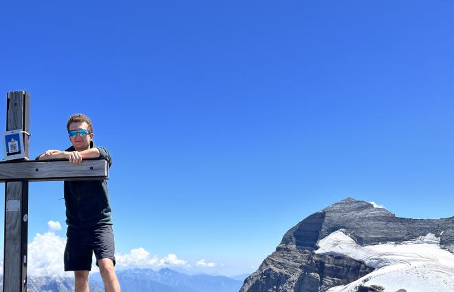 Max at the summit of Wasenhorn