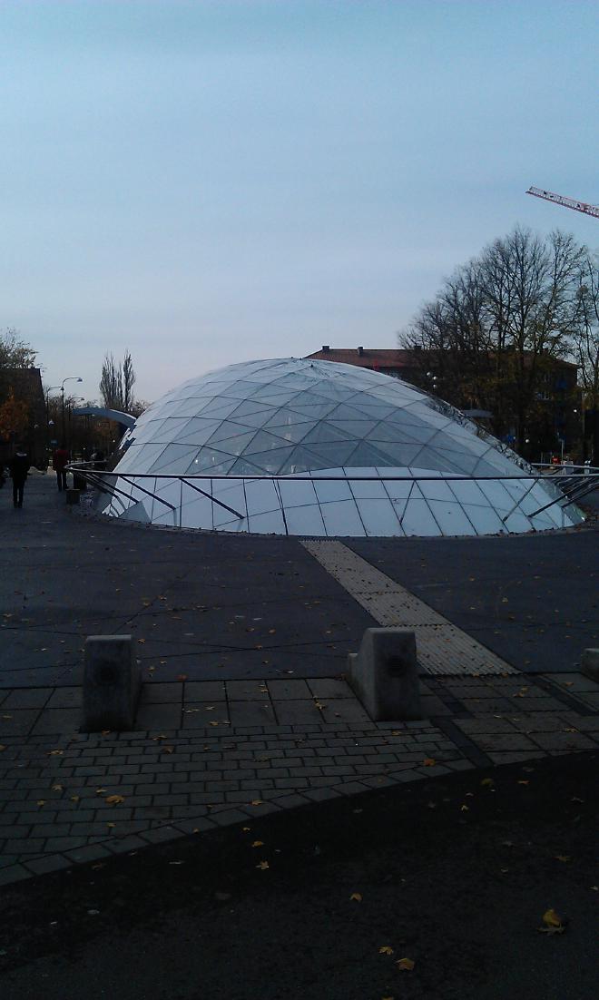 An underground entrance in Malmö, Sweden