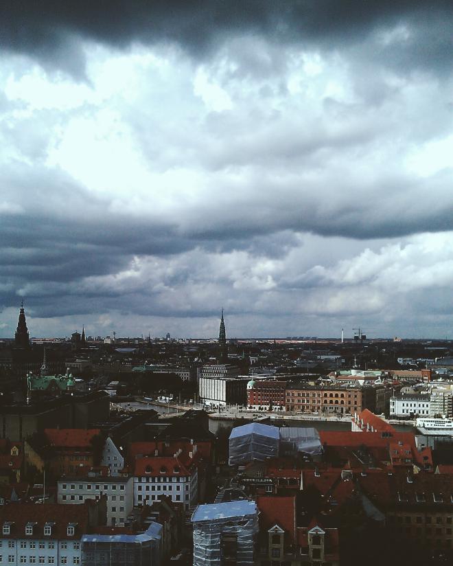 On the tower of Vor Frelsers Kirke