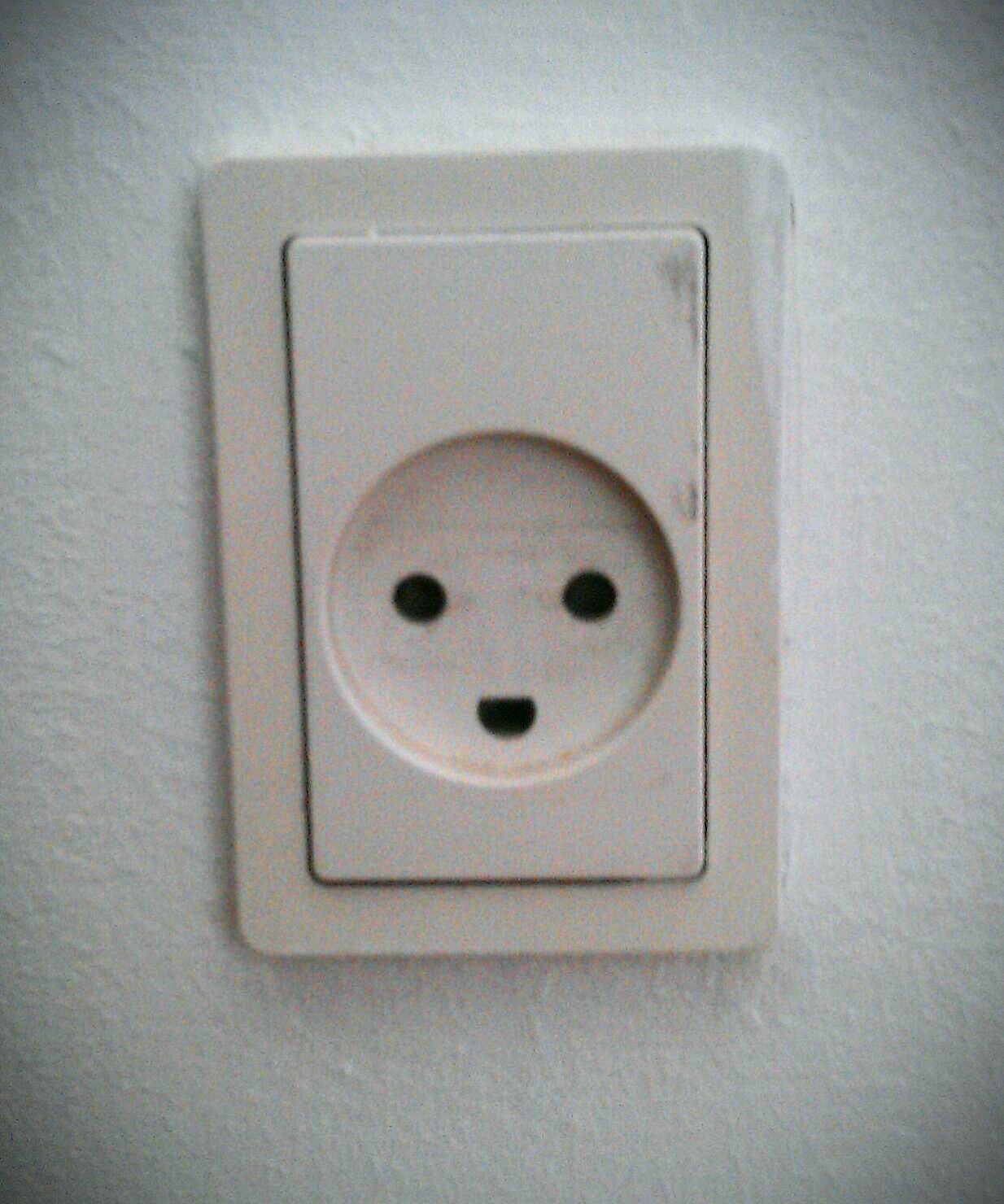 Danish power sockets smile!